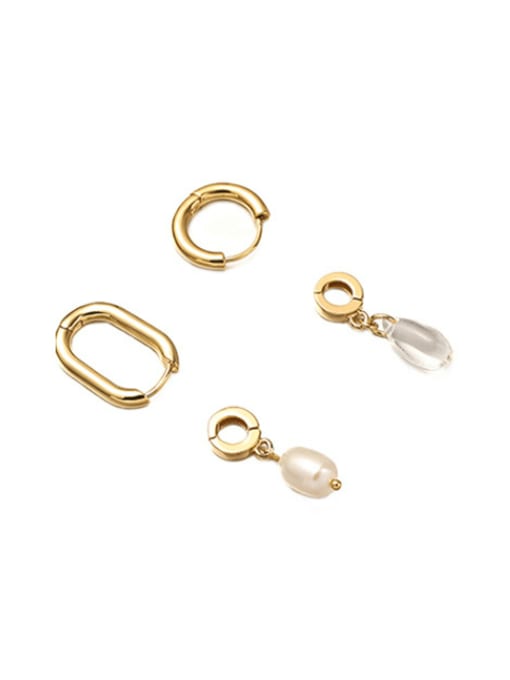 Five Color Brass Geometric Cute Single Earring(Only-One) 0