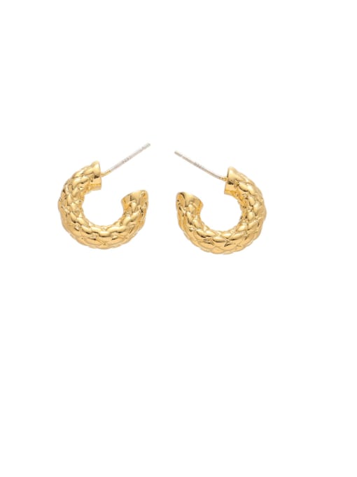 ACCA Brass Geometric Vintage Stud Earring 2