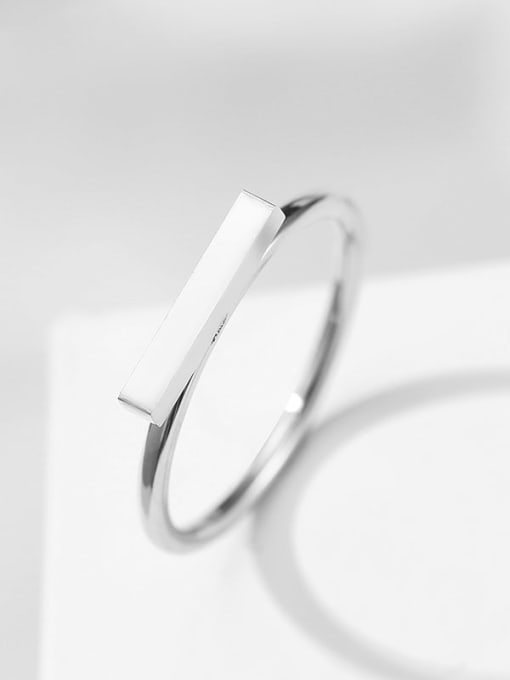 Desoto Stainless steel Geometric Minimalist Band Ring 2