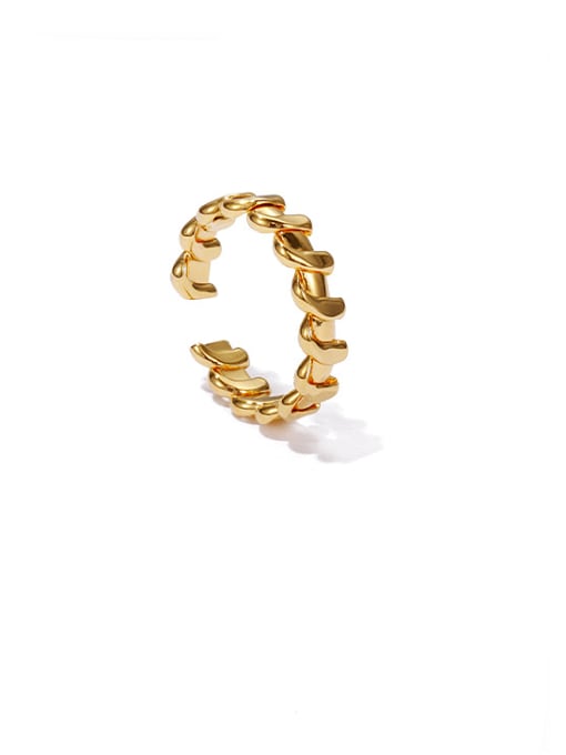 ACCA Brass Geometric Minimalist Band Ring 4