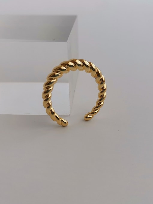 HYACINTH Copper Geometric Minimalist Band Fashion Ring 2