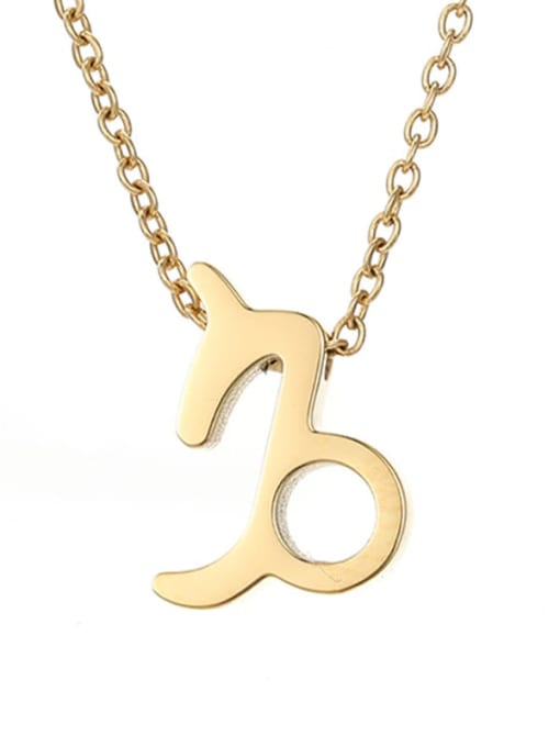 Capricorn 14K Gold Stainless steel Constellation Minimalist Necklace
