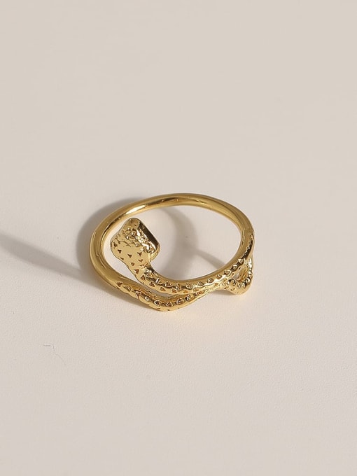 JZ099 Brass Geometric Vintage Band Fashion Ring