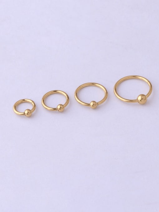 HISON Stainless steel Round Minimalist Nose Rings 1