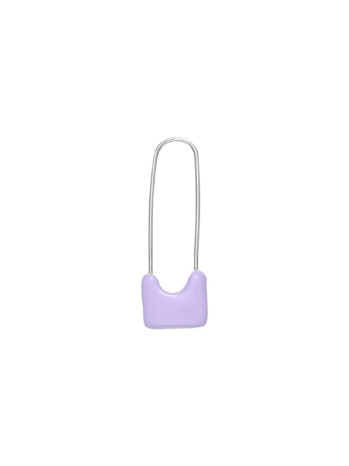 Violets (sold separately) Brass Enamel Geometric Cute Stud Earring