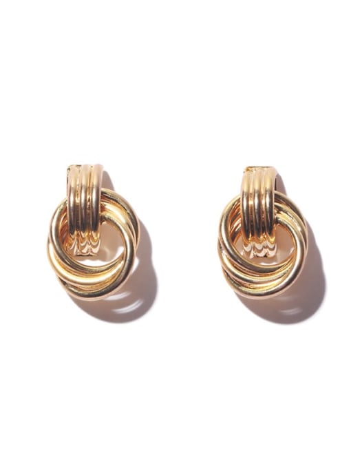 ACCA Brass Geometric Minimalist Earring 3
