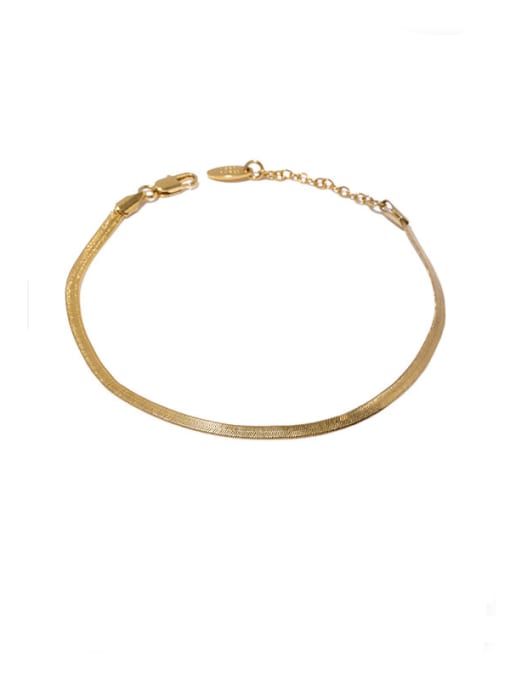 Paragraph 9 Brass Geometric Vintage  Multilayer Chain Anklet