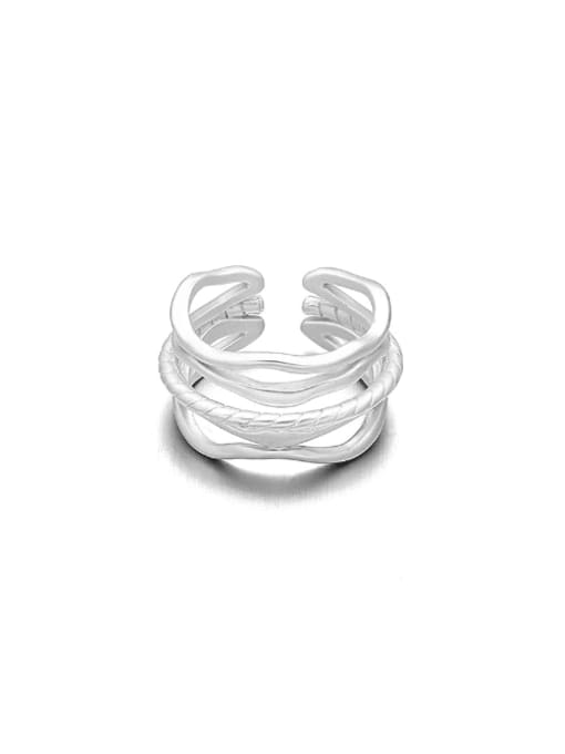 TINGS Brass Geometric Minimalist Stackable Ring 0