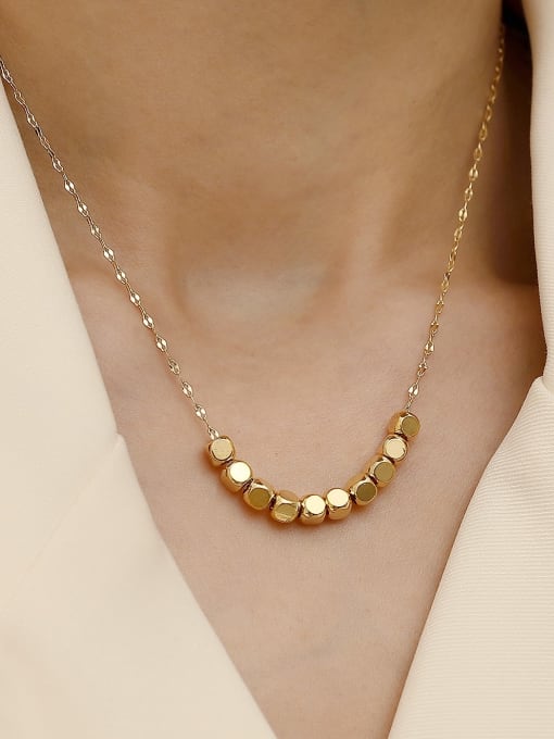 HYACINTH Brass  Smooth Locket Minimalist Trend Korean Fashion Necklace 1