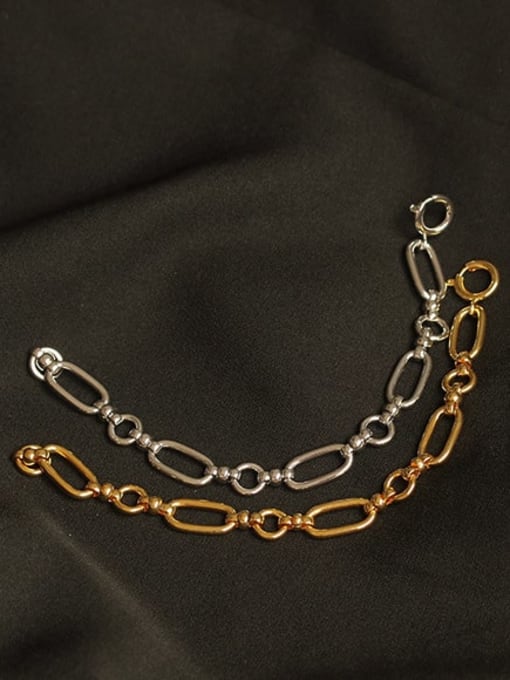 ACCA Brass Hollow Geometric  Chain Vintage Link Bracelet 2