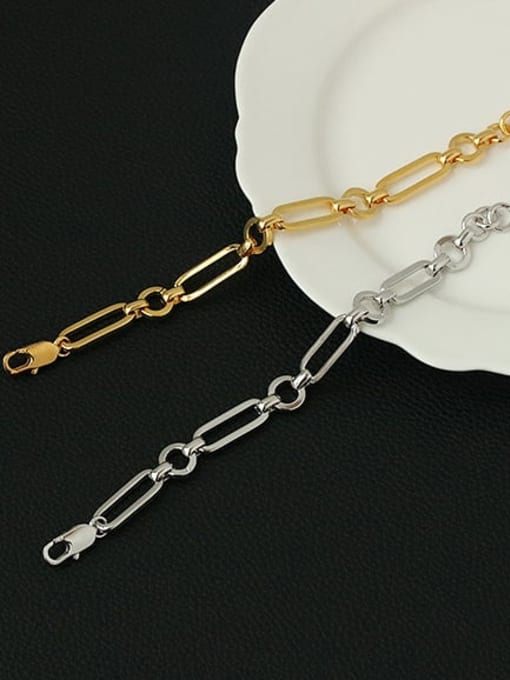 ACCA Brass Hollow Geometric Chain Vintage Link Bracelet 2