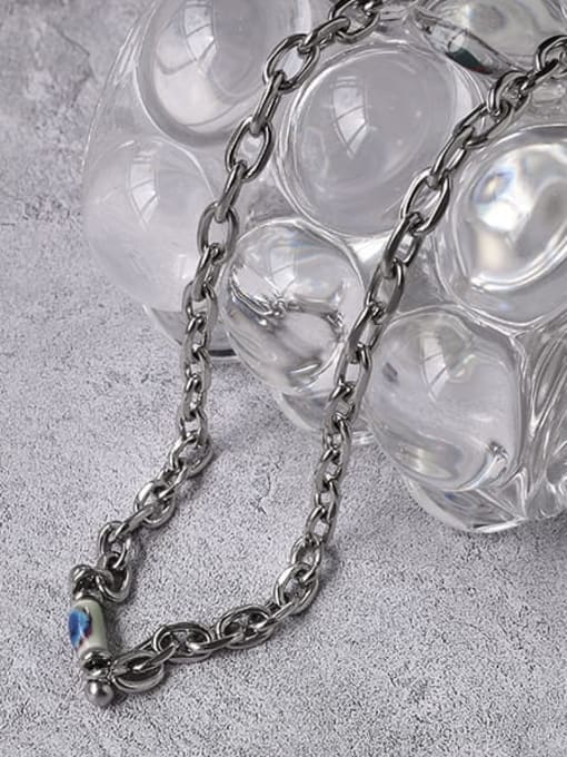 TINGS Titanium Steel Geometric  Chain Vintage Necklace 3