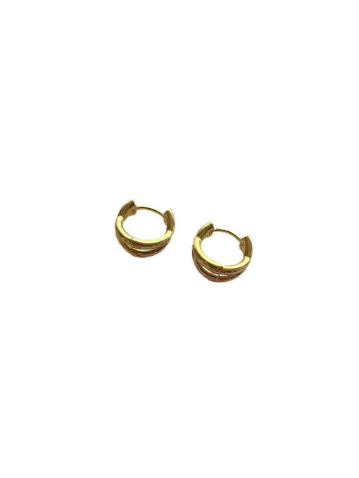 ZRUI Brass Geometric Cute Stud Earring 0