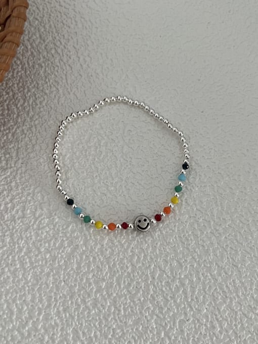 HYACINTH Alloy Elastic rope Rainbow Cute Beaded Bracelet 2