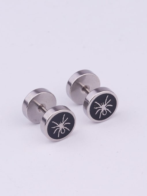 20# Steel Color Stainless steel Bell Minimalist Stud Earring
