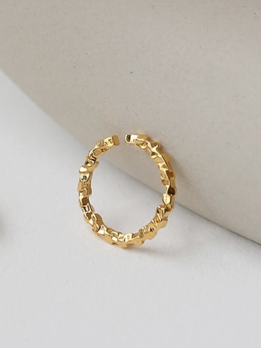 Five Color Brass Geometric Vintage Band Ring 2