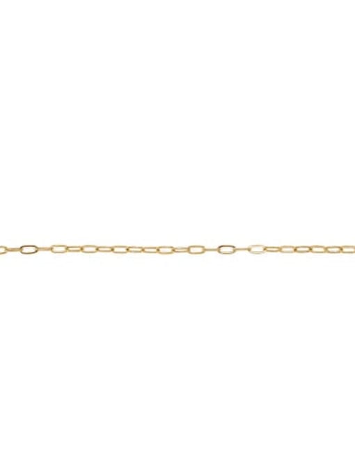 Section 1 Brass Hollow Geometric Minimalist Necklace