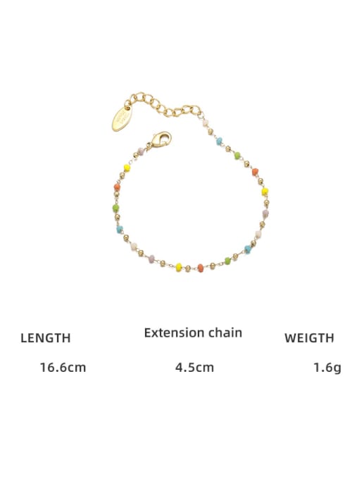Bracelet Brass MGB beads Minimalist Irregular Multi Color Bracelet and Necklace Set