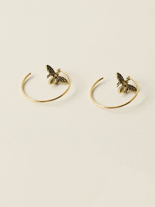 ACCA Alloy Butterfly Vintage Huggie Earring 0