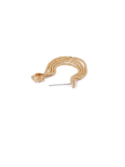 ACCA Brass Bead Tassel Minimalist Drop Earring 4