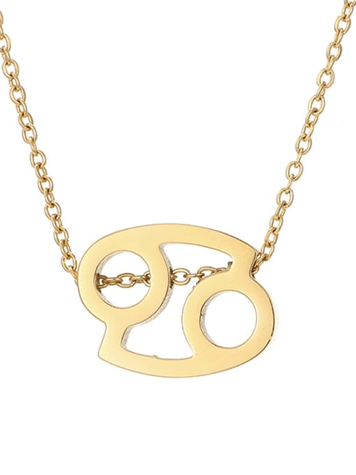 Cancer 14K Gold Stainless steel Constellation Minimalist Necklace