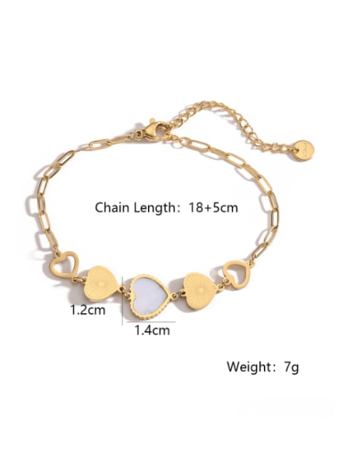 31776 Titanium Steel Heart Minimalist Bracelet