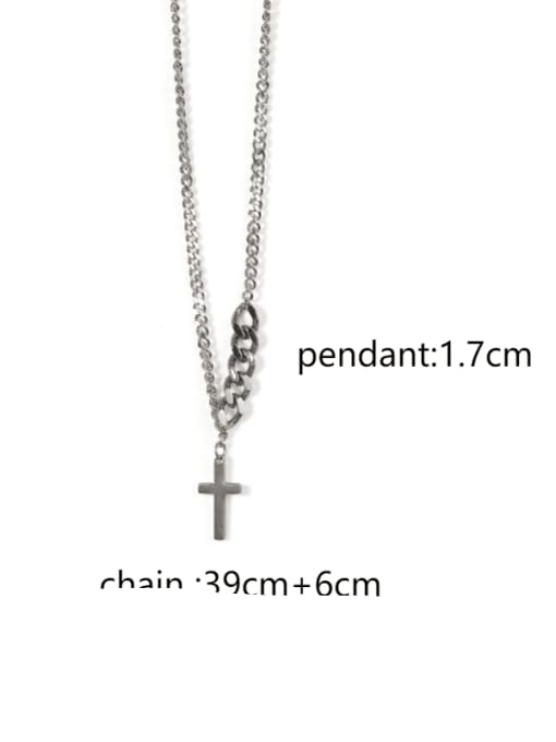 ACCA Titanium Steel Cross Minimalist Regligious Necklace 3