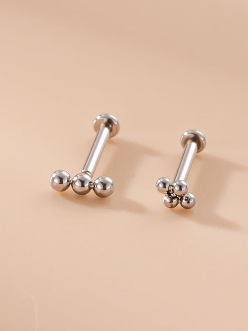 HISON Brass Bead Geometric Hip Hop Lip Rings&Lip studs 4