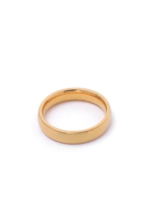 smooth ring diameter 4mm Titanium Steel Geometric Minimalist Band Ring