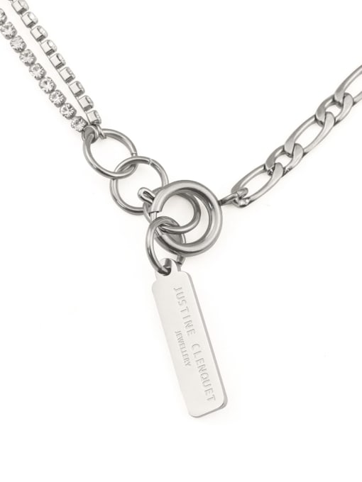 ACCA Titanium Steel Locket Vintage Hollow Chain Necklace 4