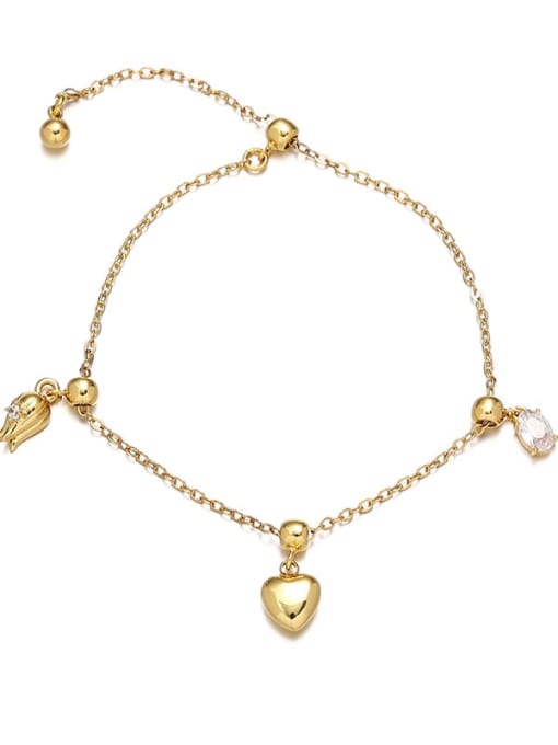 ACCA Brass Cubic Zirconia Heart Vintage Necklace 0