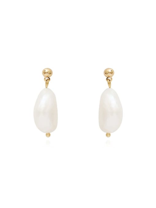 HYACINTH Copper Irregular freshwater pearls Drop Trend Korean Fashion Earring 0