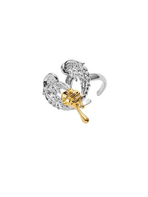 TINGS Brass Angel Dainty Band Ring 0