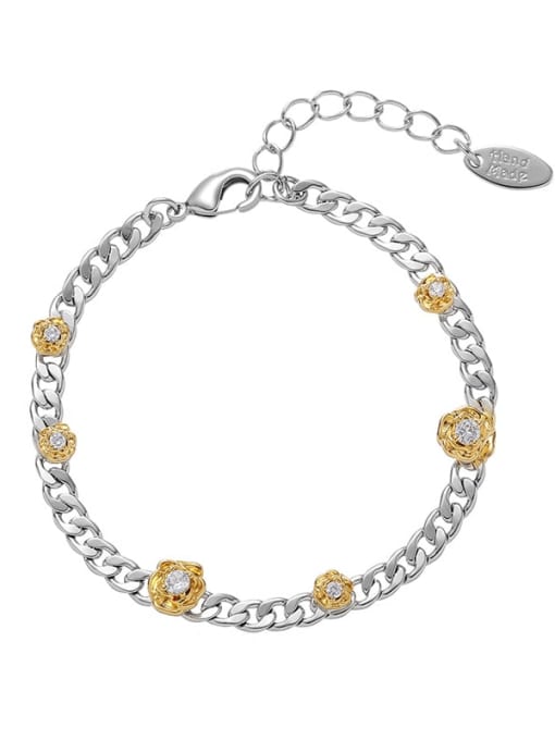 Bracelet Brass Earring Hip Hop Rosary Bracelet and Necklace Set