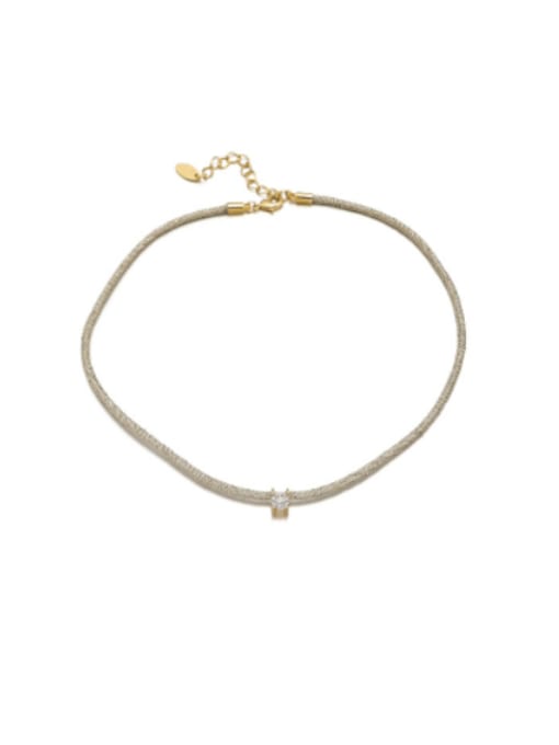 Gold necklace Brass Irregular Trend Necklace