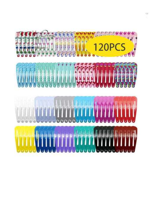 120PCS Alloy Multi Color Enamel Cute Water Drop  Hair Barrette