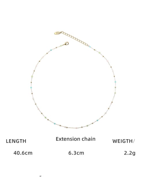 necklace Brass Glass beads Minimalist Irregular  Bracelet and Necklace Set