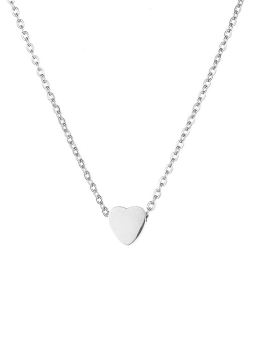 Desoto Stainless steel Heart Minimalist Necklace 2
