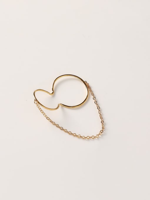 HYACINTH Brass Geometric Minimalist Clip Trend Korean Fashion Earring 0