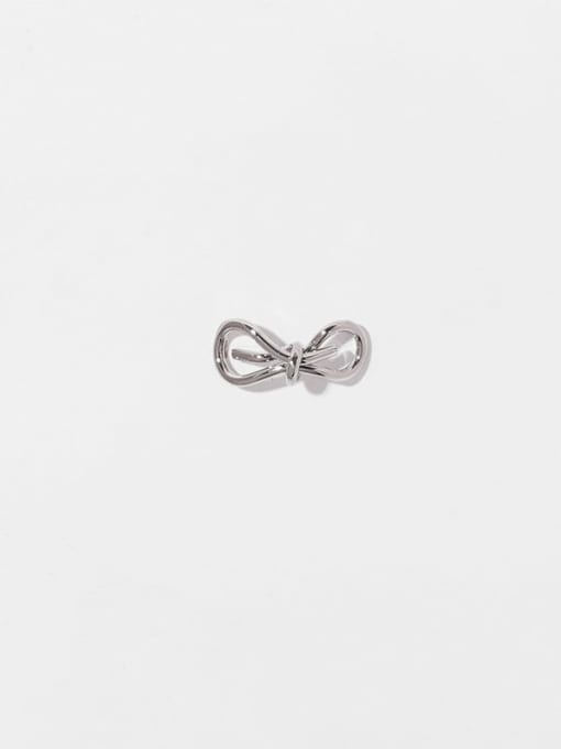 Earrings (Single Only-One) Brass Hollow Bowknot Vintage Single Earring (Single Only-One)