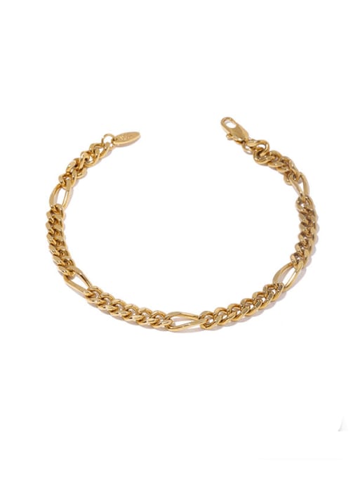 Paragraph 1 Brass Geometric Vintage  Multilayer Chain Anklet