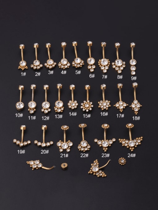 HISON Stainless steel Cubic Zirconia Geometric Hip Hop Stud Earring(Single Only One) 0