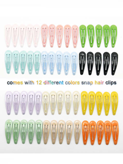 DINGHM Alloy Enamel Trend Water Drop  Multi Color Hair Barrette 0