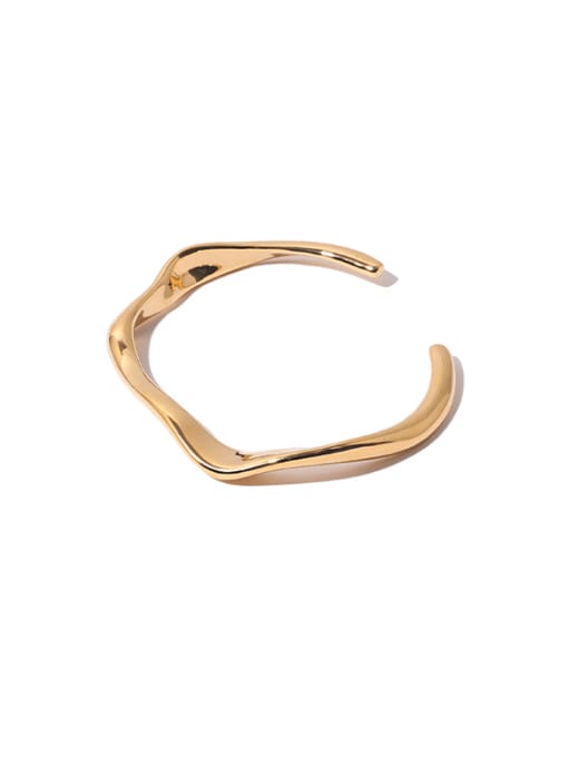 Open Bracelet Brass Geometric Minimalist Cuff Bangle