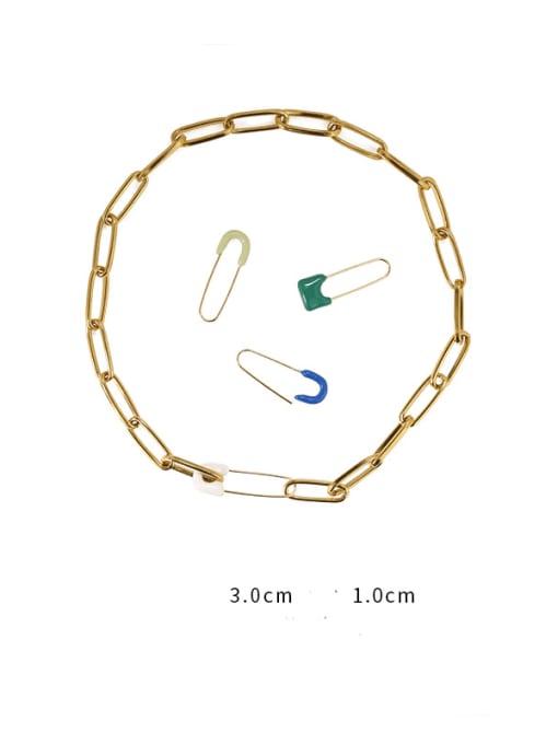 ACCA Brass Hollow Geometric Minimalist Necklace 3