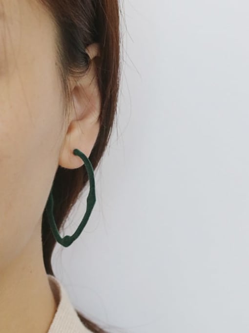 Five Color Alloy Enamel Geometric Minimalist Stud Earring 2