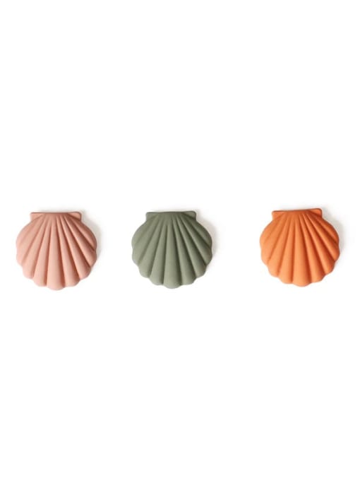 Five Color Alloy Enamel Geometric Shell Cute Stud Earring 3