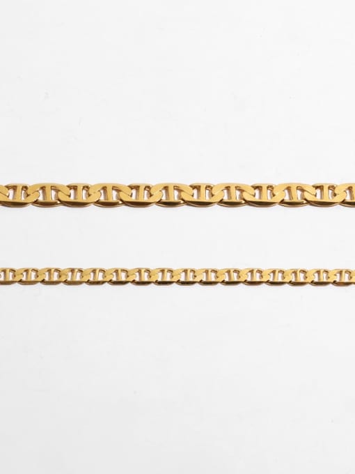 TINGS Brass Hollow Geometric Minimalist Necklace 2