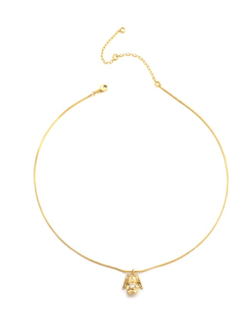 ACCA Brass Rabbit Vintage Necklace