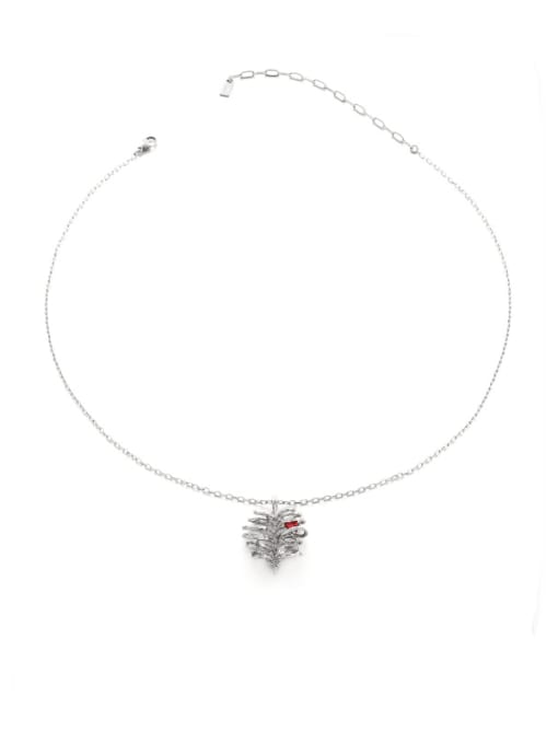 Necklace Titanium Steel Cubic Zirconia Heart Hip Hop Necklace